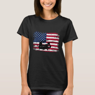 Patriottische CH-47 Chinook Helikopter Amerikaanse T-shirt