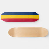 Patriottische Chad-vlag Persoonlijk Skateboard (Horizontaal)