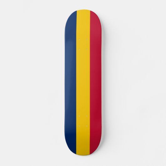 Patriottische Chad-vlag Persoonlijk Skateboard (Voorkant)