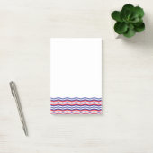 Patriottische Chevron Border Post-It Notes (Kantoor)