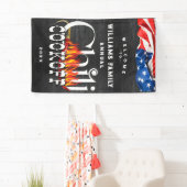 Patriottische Chili Cookoff Rustic Cook Off Contes Spandoek (Insitu)