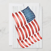 Patriottische Chili Cookoff Rustic Flag Herfst Par Kaart (Achterkant)