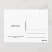 Patriottische Christelijke USA HAPPY ARBOR DAAG Briefkaart (Achterkant)