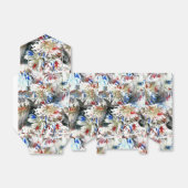 Patriottische chrysanten bedankdoosjes (Uitgevouwen)