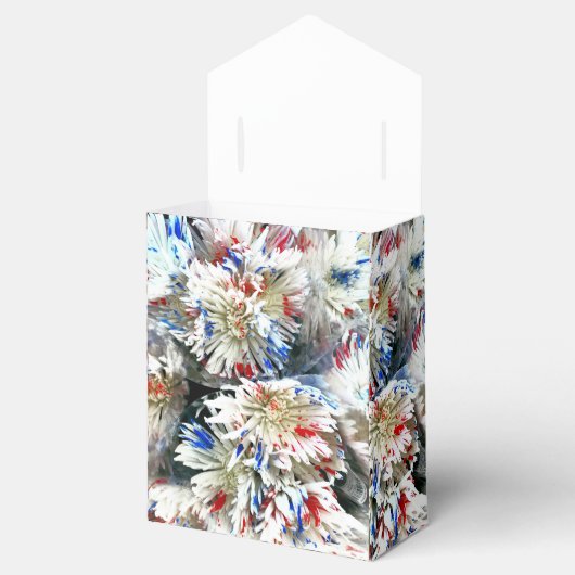 Patriottische chrysanten bedankdoosjes (Geopend)