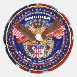Patriottische Classic Ronde Sticker