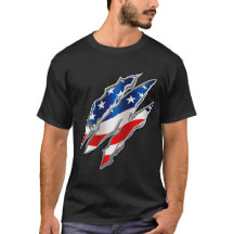 Patriottische Clawmarks T-Shirt