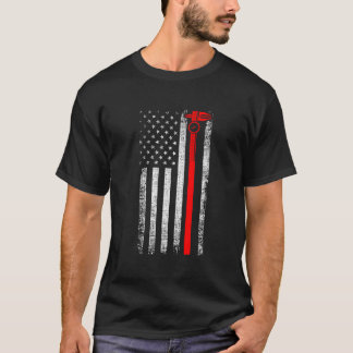 Patriottische Cnc-machine-operator Amerikaanse Vs- T-shirt