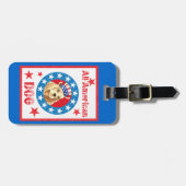 Patriottische Cocker Bagagelabel (Voorkant horizontaal)