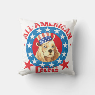 Patriottische Cocker Kussen