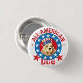 Patriottische Cocker Ronde Button 3,2 Cm (Voorkant /achterkant)