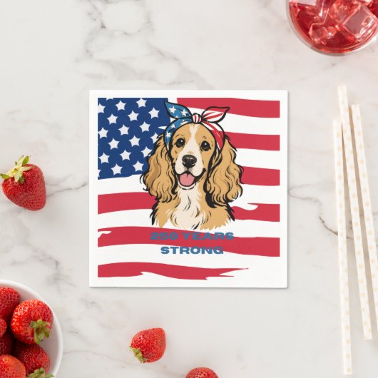 Patriottische Cocker Spaniel Servet (Insitu)