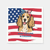 Patriottische Cocker Spaniel Servet (Voorkant)