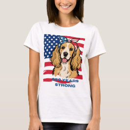 Patriottische Cocker Spaniel T-shirt