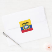 Patriottische Colombia en Colombiaanse vlag/sport Vierkante Sticker (Envelop)