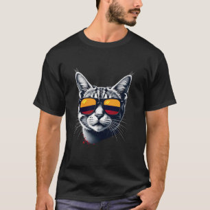 Patriottische Colombia Tabby Kat Colombiaanse Vlag T-shirt