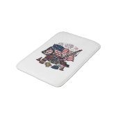 Patriottische Constructie USA Vintage Badmat (Gekanteld)