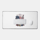Patriottische Constructie USA Vintage Bureaumat (Keyboard & Muis)