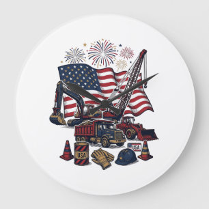 Patriottische constructie USA vintage Grote Klok