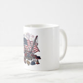 Patriottische Constructie USA Vintage Koffiemok (Voorkant rechts)