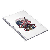 Patriottische Constructie USA Vintage Notitieboek (Rechterzijde)