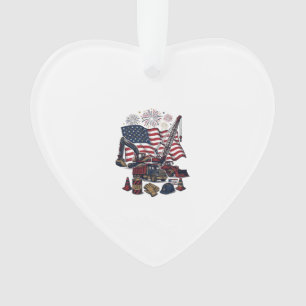 Patriottische Constructie USA Vintage Ornament
