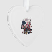 Patriottische Constructie USA Vintage Ornament (voorkant)