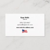 patriottische constructie visitekaartje (Achterkant)