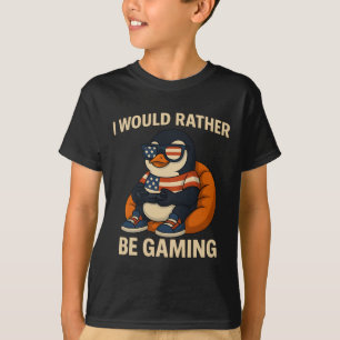 Patriottische Coole Grappige Amerikaanse Pinguïn G T-shirt