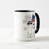 Patriottische Coole Katten Mok (Voorkant rechts)