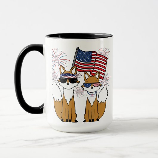 Patriottische Coole Vossen Mok (Links)