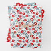 Patriottische Coördinerende Print Wrapping Papiere Inpakpapier Vel (In situ)