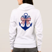 Patriottische Coquette Anker Hoodie (Achterkant)
