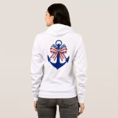 Patriottische Coquette Anker Hoodie (Achterkant volledig)