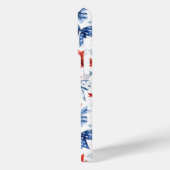 Patriottische Coquette Strikken met Monogram Case-Mate iPhone Case (Achterkant / Links)