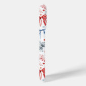 Patriottische Coquette Strikken met Monogram Case-Mate iPhone Case (Achterkant / Rechts)