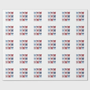 Patriottische Coquette Strikken Vintage Vector Des Cadeaupapier