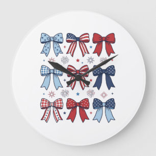 Patriottische Coquette Strikken Vintage Vector Des Grote Klok