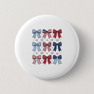 Patriottische Coquette Strikken Vintage Vector Des Ronde Button 5,7 Cm