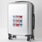 Patriottische Coquette Strikken Vintage Vector Des Sticker (Koffer)