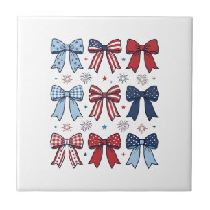 Patriottische Coquette Strikken Vintage Vector Des Tegeltje