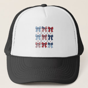 Patriottische Coquette Strikken Vintage Vector Des Trucker Pet