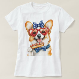 Patriottische Corgi T-shirt