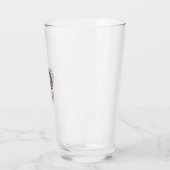 Patriottische Corgi-Vuurwerkhond Vectorontwerp_1 Glas (Links)