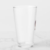 Patriottische Corgi-Vuurwerkhond Vectorontwerp_1 Glas (Rechts)