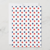 Patriottische Cornhole-feestuitnodiging Kaart (Achterkant)