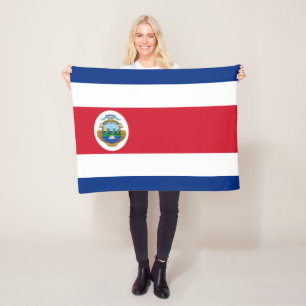 Patriottische Costa Rica-vlag Fleece Deken