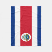 Patriottische Costa Rica-vlag Fleece Deken (Voorkant)