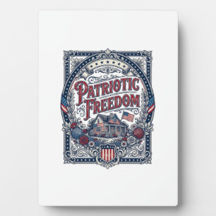 Patriottische Cottage Tuin Vector Grafische T-shir Fotoplaat
