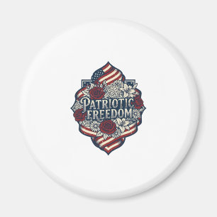 Patriottische Cottage Tuin Vector Grafische T-shir Magneet